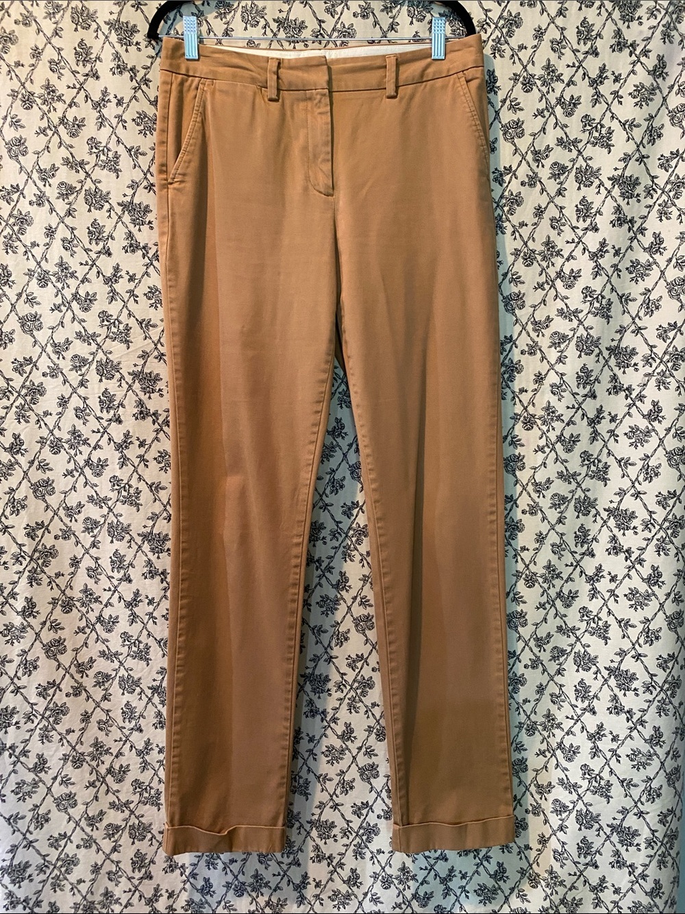 Lands' End Tan Straight-Leg Trousers